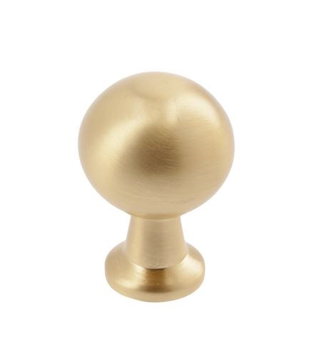 Ручка-кнопка Nord брашированное золото - фото 15693