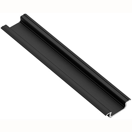 Профиль металлический врезной L-2 м черный для Led ленты GTV - фото 16960