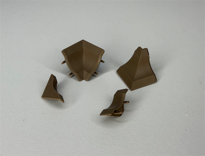 Комплект заглушек и углов для плинтуса В1 mini (1внутр.+1внеш.+2загл) Тёмно-бежевый 10012128