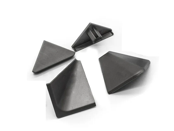 Комплект заглушек и углов П/О серебро плоский  10011879