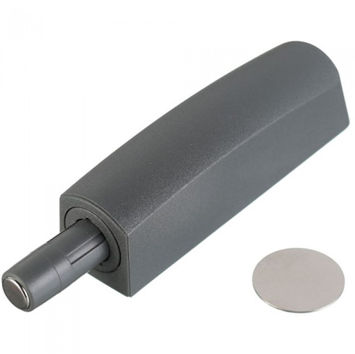 Tip-on стандартный врезной с адаптером ТЕМНО СЕРЫЙ  GTV/MACO 10010115