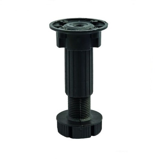 Ножка регулируемая кухонная 100 мм черная(250/280) 10012171