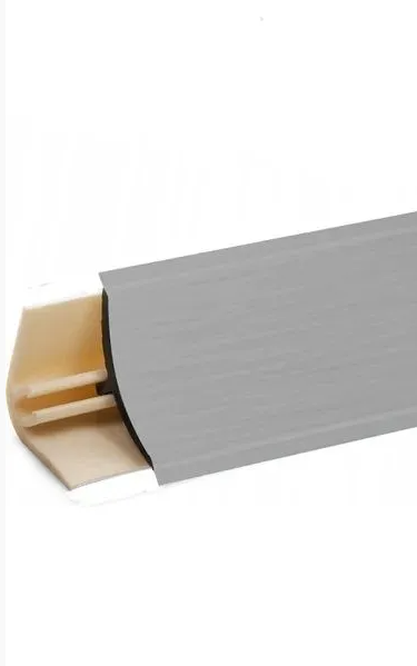 Плинтус mini LB-15 алюминий матовый (пластиковый) Korner  RU 13 10012284