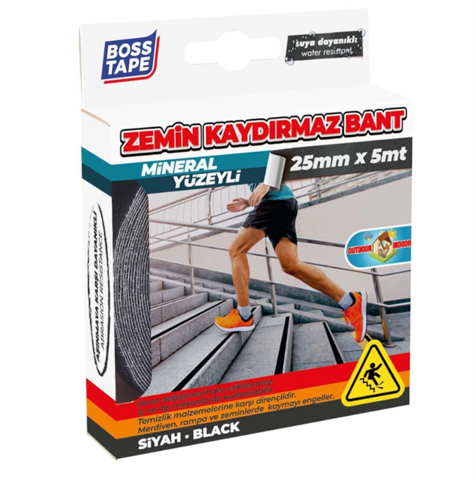 Скотч / Противоскользящая лента для ступеней Boss Tape AST25x5 (25мм x 5м) 10009546