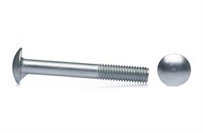 Болт М 6,0*50 замковый с грибовидной головкой (c усом) и неполной резьбой (1кг=93шт) 10011898