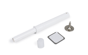 Упор-защелка фасада ВРЕЗНОЙ AMF15/W белый  (tip-on) для петель всех типов с магнитом Boyard 10011795