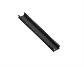 Профиль металлический накладной MINI черный L-3 м для Led ленты GTV(в комплекте крышка+комплект загл 10012239