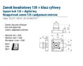 Замок с цифровым ключом 138 GTV 00000613