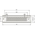 Решётка вентиляционная стальная 60х245 10009369