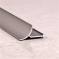Плинтус - профиль для плитки внутренний универсальный алюминий серебро АНОДИРОВАННЫЙ - фото 17183