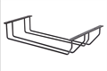 Полка подвесная  для бокалов BJ005 (2-х рядная) черная 10011284