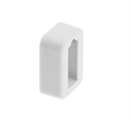 Держатель трубы прямоугольной с заглушкой белый 10010741 - фото 23313 Держатель трубы прямоугольной с заглушкой белый 10010741 - фото 23313