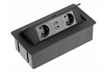 УДЛИНИТЕЛЬ ВРЕЗНОЙ ПРЯМОУГОЛЬНЫЙ SOFT, 2х розетки, 2xUSB, ЧЁРНЫЙ 10008927 - фото 23404