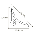 Плинтус mini LB-15 белый матовый Korner  RU 11 10012285