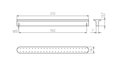 Ручка AQ Harmony L=192 белый матовый 10012189